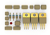 Circuit board components,artwork
