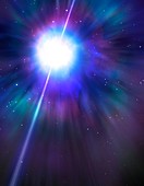 Artwork of a gamma-ray burster