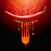 Hot chilli pepper,conceptual image