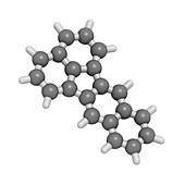 Benzofluoranthene,molecular model