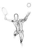 Tennis player,artwork