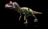 Cryolophosaurus dinosaur,artwork