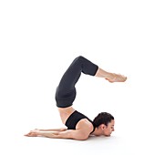 Woman practicing yoga