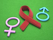 Aids,HIV and gender,artwork