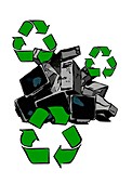 Recycling concept,artwork