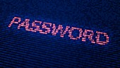 Password in binary code,artwork