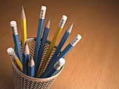 Pencils in a pot,artwork