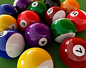 Pool balls,artwork