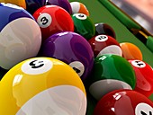 Pool balls,artwork