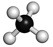 Methane natural gas molecule