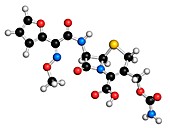 Cefuroxime antibiotic molecule