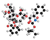 Docetaxel cancer drug molecule