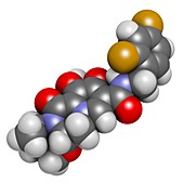 Dolutegravir HIV drug molecule
