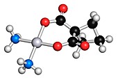Carboplatin cancer drug molecule