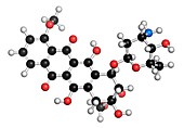 Doxorubicin cancer drug molecule