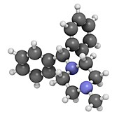 Cyclizine antiemetic drug molecule