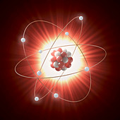 Atomic model,illustration