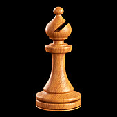 Bishop chess piece,illustration