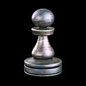 Pawn chess piece,illustration