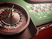 Roulette wheel,illustration