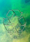 Recycling logo,illustration