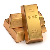 Gold bullion,illustration