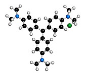 Crystal gentian violet molecule