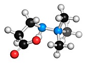 Meldonium anti-ischemic drug molecule
