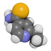 Ethionamide tuberculosis drug molecule