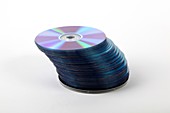 A stack of recordable discs
