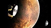 Artwork of New Horizons Mission