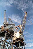 Cranes at Victoria and Albert docks