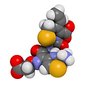Cefixime antibiotic drug molecule