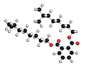 Diisononyl phthalate plasticizer molecule