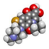 Ofloxacin fluoroquinolone antibiotic drug