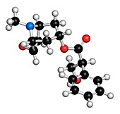 Scopolamine anticholinergic drug molecule