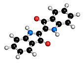 Indigotin indigo dye molecule
