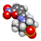 Nifurtimox antiparasitic drug molecule