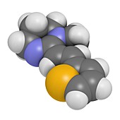 Pyrantel antinematodal drug molecule