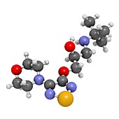 Timolol beta-adrenergic drug molecule