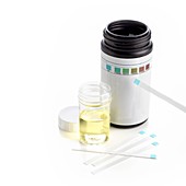 Medical sample and pH test strips