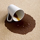 Coffee on carpet