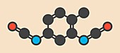 Toluene diisocyanate molecule