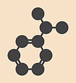 Cumene hydrocarbon molecule