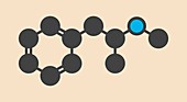 Methamphetamine crystal meth molecule