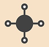 Methane natural gas molecule