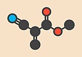 Methyl cyanoacrylate molecule