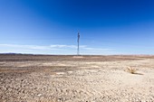 Electricity pylon in desert