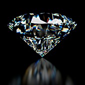 Diamond on black background,Illustration