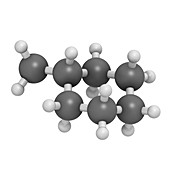 Methylcyclohexane solvent molecule